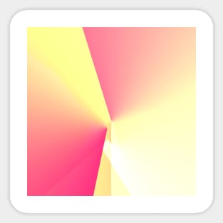 yellow pink white abstract texture Sticker